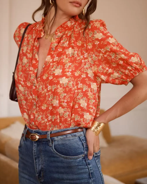 BLOUSE FLEURIE
