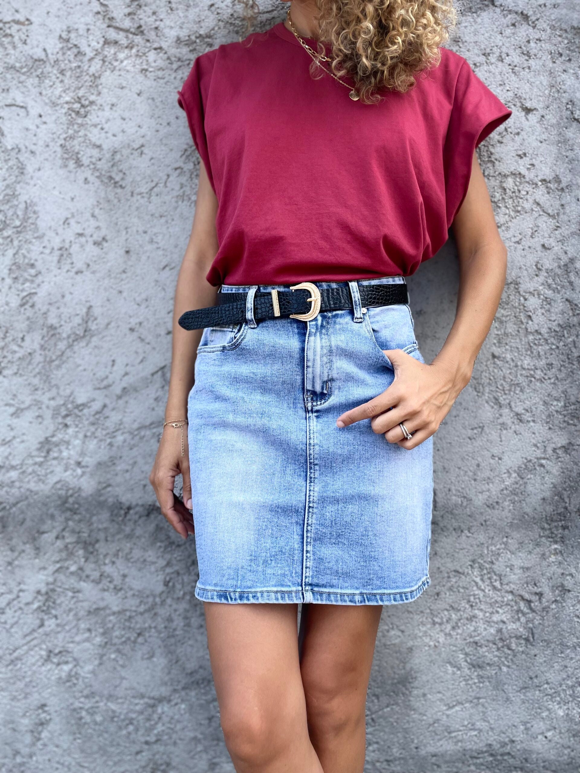 Jupe courte en Jean SOFIA